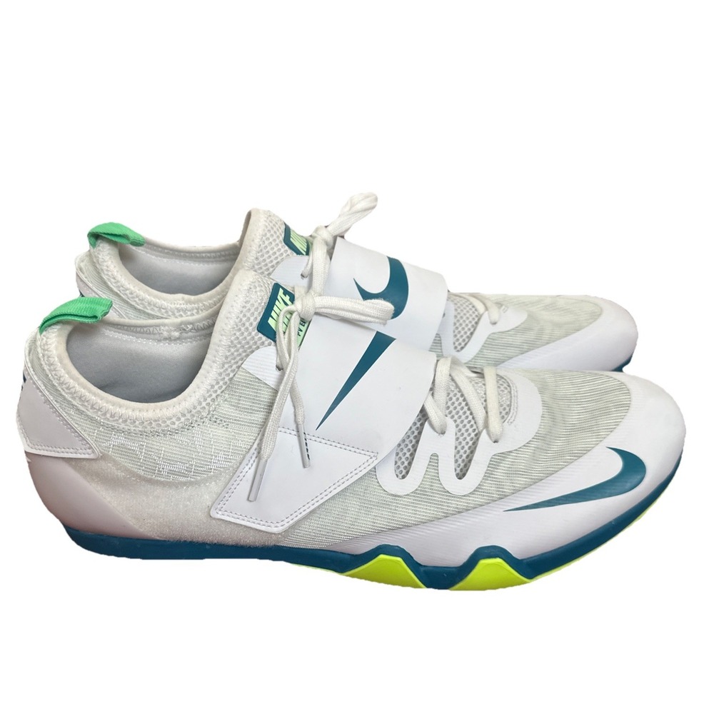 Nike Pole Vault Elite‎ Track Spikes White Spruce FZ9649-100 Men US Size 15 New